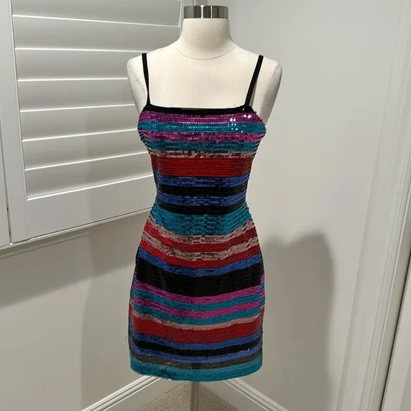 Wayf | Dresses | Wayf Sequin Striped Dress Size S | Poshmark Wayf | Dresses | Wayf Sequin Striped Dress Size S | Poshmark